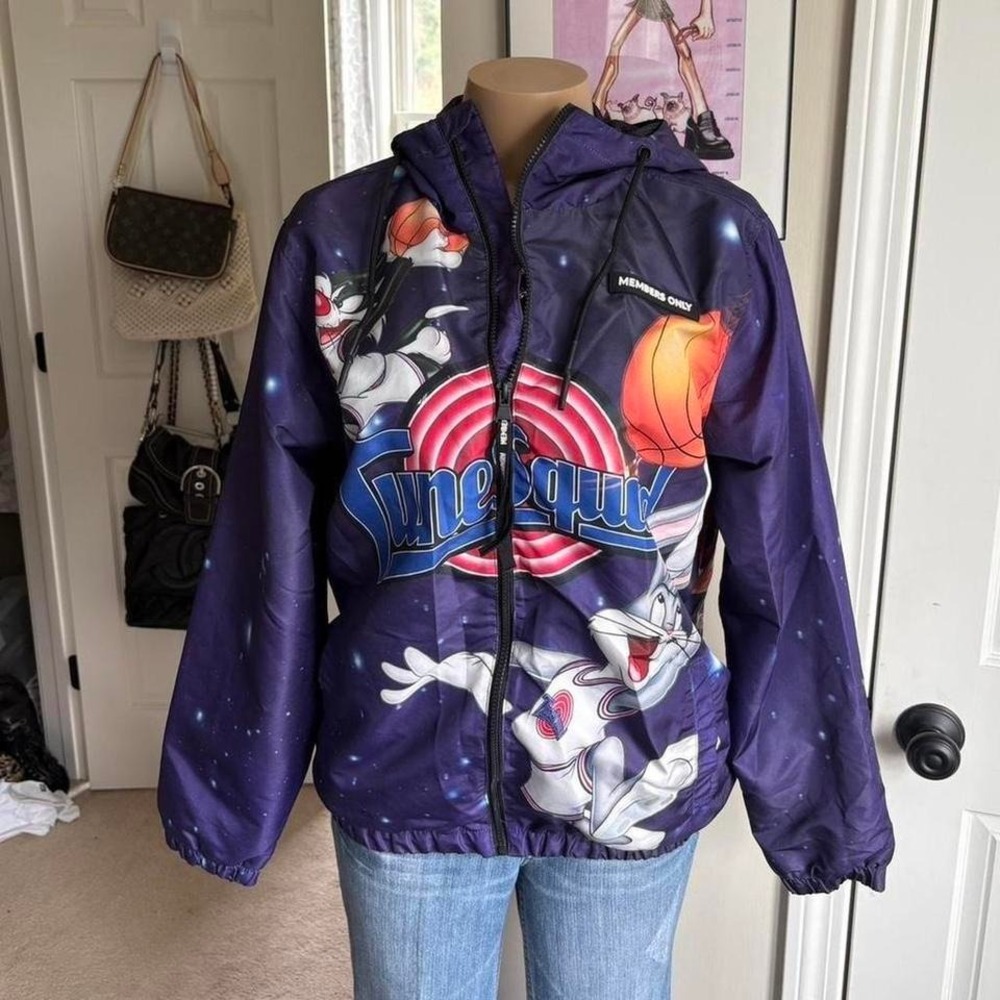 Members only space jam looney tunes jacket